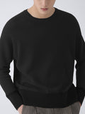 Wearint 2024 New Fashion  Man Sweater Mens Round Neck Knitted Solid Color Sweater SKUI36729