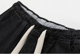 Wearint 2024 New Fashion Pants Men¡®s trendy Y2K men styleDrawstring Elastic Waist Wide-Legged Casual Jeans
