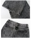 Wearint 2024 New Fashion Pants Men¡®s trendy Y2K men styleGray Straight Leg Jeans