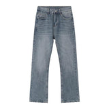 Wearint 2024 New Fashion Pants Men¡®s trendy Y2K men styleRaw Hem Micro Flared Jeans