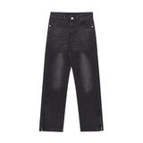 Wearint 2024 New Fashion Pants Men¡®s trendy Y2K men styleRetro Side Slit Zipper Jeans