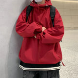 Wearint  2024 Hip Hop Hooded Jackets Zipper Men Coat Harajuku Fashion Streetwear Casual Outwear Hoodies Jackets Overcoat ABZ534