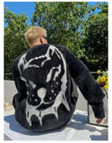 Wearint Imitation Mink Velvet Jacquard Sweater For Men And Women In Autumn And Winter New Animal Pattern Loose Joker Couple Sweater