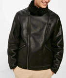 Wearint Men's Autumn And Winter Fur Coat European Style Retro Lapel Suede Jacket