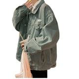 Wearint 2024 Spring and Autumn Denim Jacket Men Military Varsity Jacket Loose Casual Mens Denim Jacket, Up To 5XL