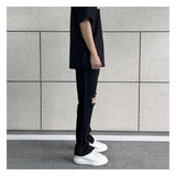 Wearint 2024 New Fashion Pants Men¡®s trendy Y2K men styleSide Zipper Elastic Ripped Jeans