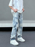Wearint 2024 New Fashion Pants Men¡®s trendy Y2K men styleStraight Gradient Jeans
