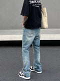 Wearint 2024 New Fashion Pants Men¡®s trendy Y2K men styleStraight Slim Ripped Flared Jeans