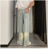 Wearint 2024 New Fashion Pants Men¡®s trendy Y2K men styleWashed Summer Thin Straight-leg Jeans