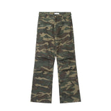 Wearint 2024 New Fashion Pants Men¡®s trendy Y2K men styleZipper Washed Camouflage Cargo Pants